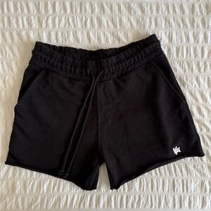 YoungLA Black French Terry Cut-Off Athletic Shorts
